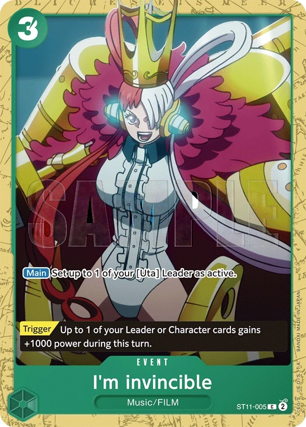 I'm invincible (ST11-005_p2) Alt Art One Piece card