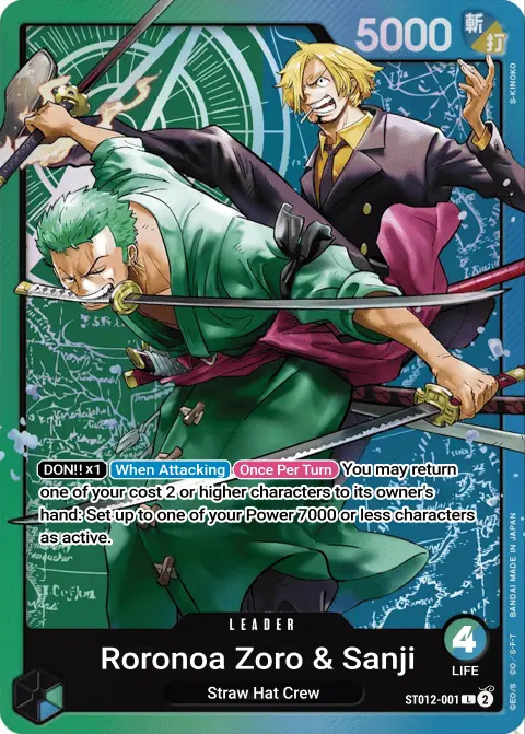 Roronoa Zoro & Sanji (ST12-001) One Piece card