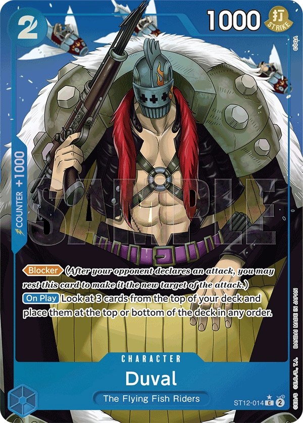 Duval (ST12-014_p3) Alt Art One Piece card