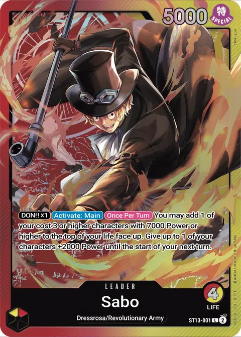 Sabo (ST13-001) One Piece card