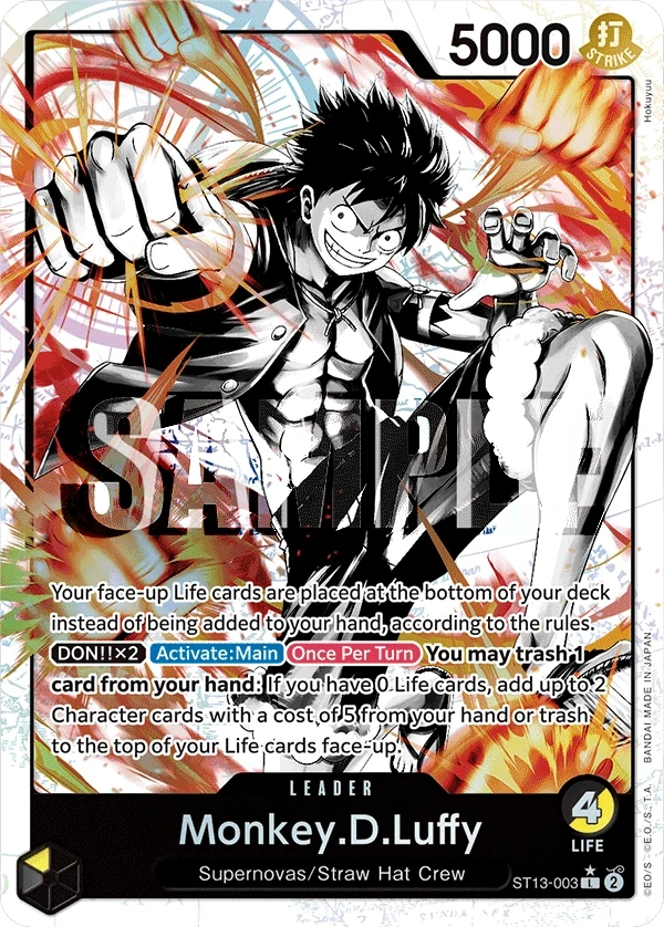 Monkey.D.Luffy (ST13-003_p1) Alt Art One Piece card