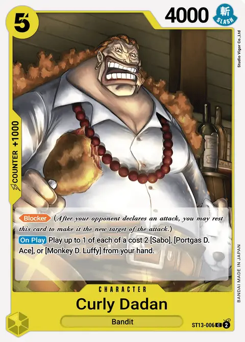 Curly.Dadan (ST13-006) One Piece card