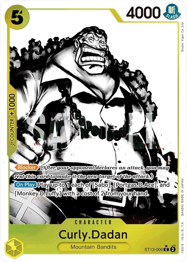 Curly.Dadan (ST13-006_p1) Alt Art One Piece card