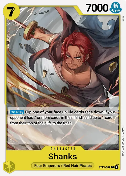 Shanks (ST13-009) One Piece card