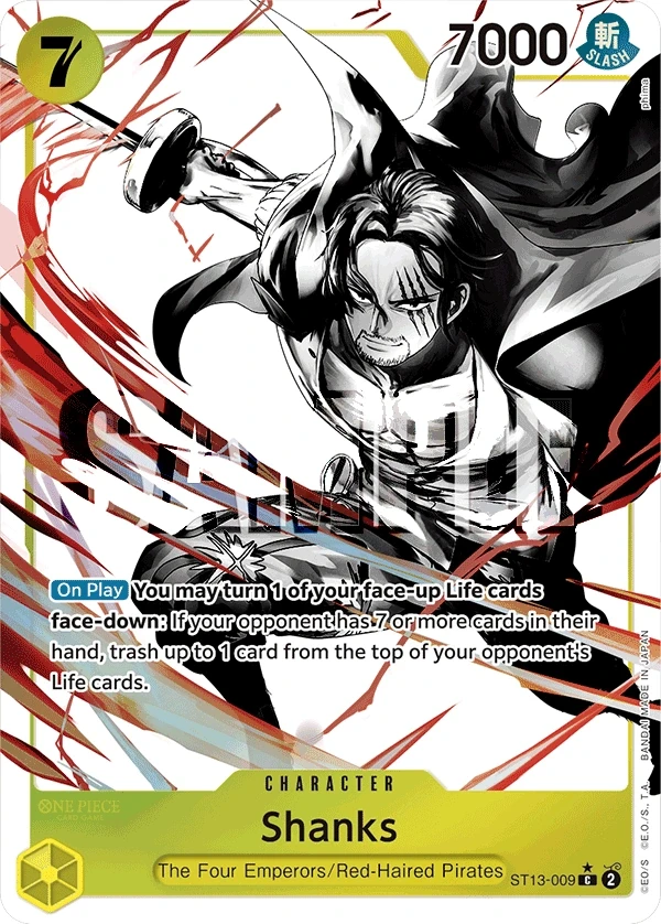 Shanks (ST13-009_p1) Alt Art One Piece card