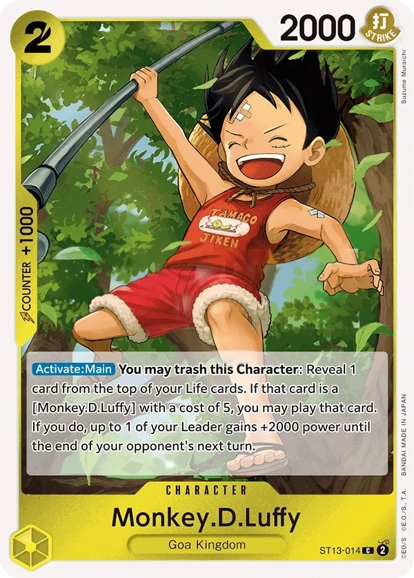 Monkey.D.Luffy (ST13-014) One Piece card