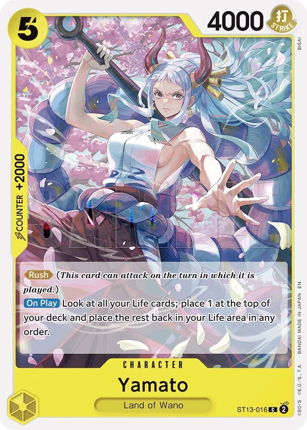 Yamato (ST13-016_r1) Reprint One Piece card