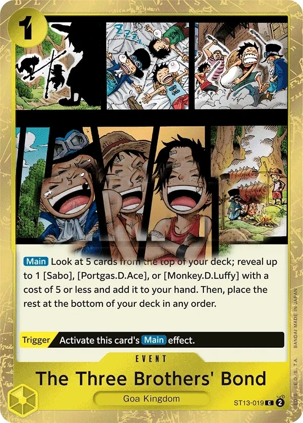 The Three Brothers' Bond (ST13-019) One Piece card