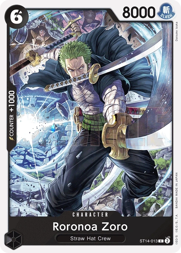 Roronoa Zoro (ST14-013) One Piece card