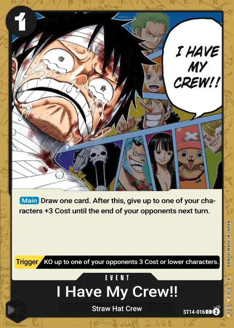 I Have My Crew!! (ST14-016) One Piece card