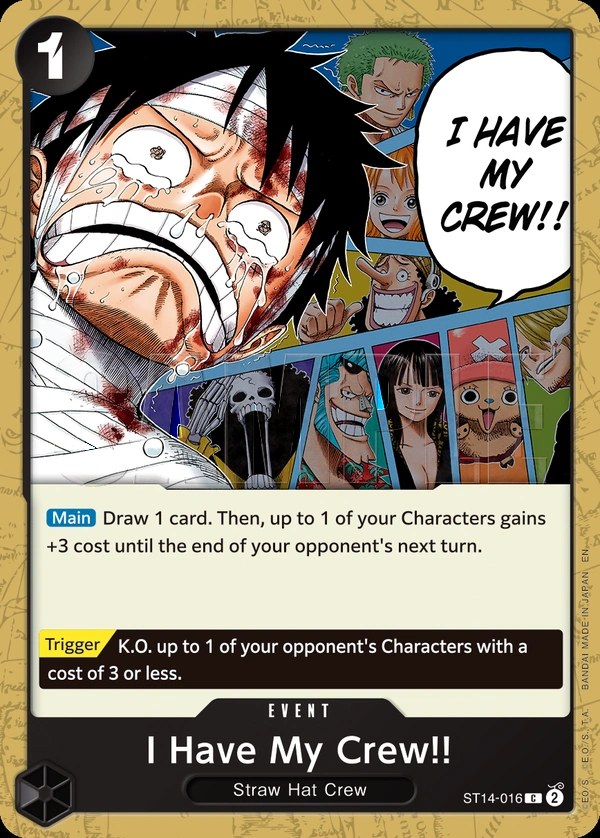 I Have My Crew!! (ST14-016_r1) Reprint One Piece card