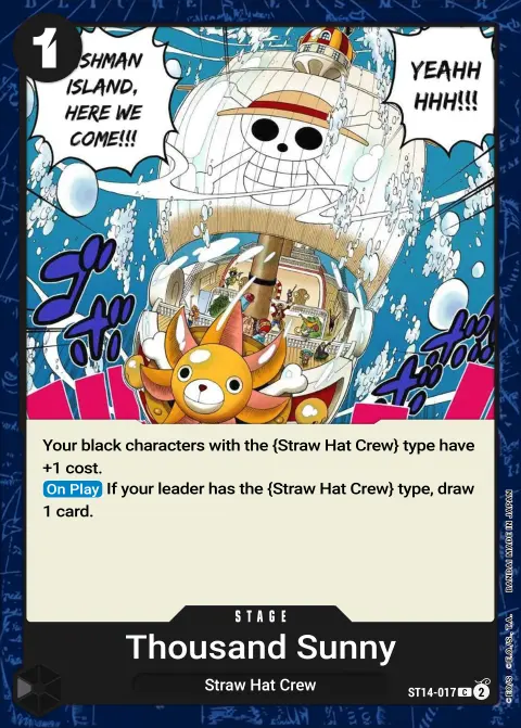Thousand Sunny (ST14-017) One Piece card