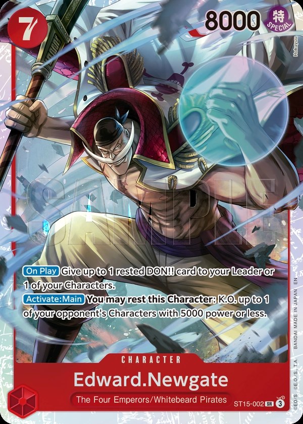 Edward.Newgate (ST15-002_r1) Reprint One Piece card