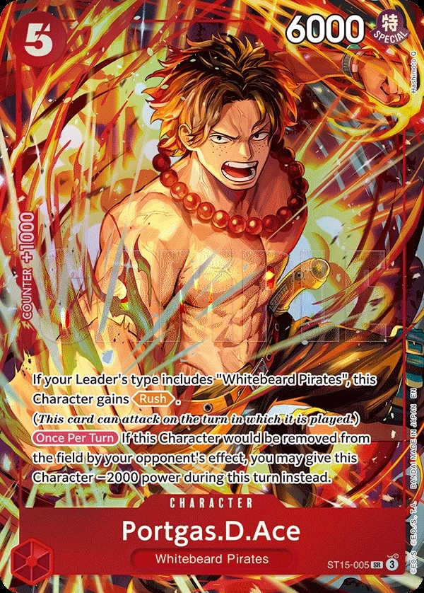Portgas.D.Ace (ST15-005_p3) Alt Art One Piece card