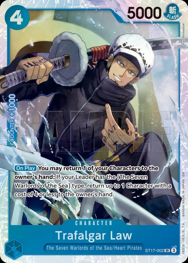 Trafalgar Law (ST17-002_r1) Reprint One Piece card