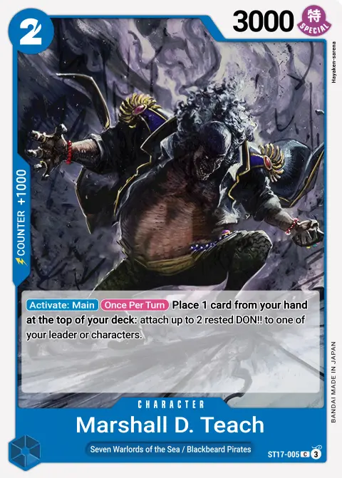 Marshall.D.Teach (ST17-005) One Piece card