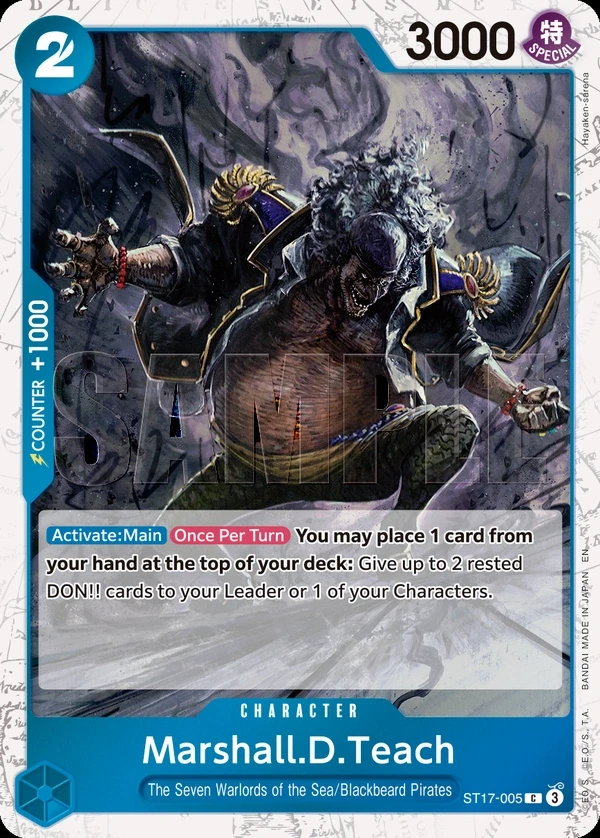 Marshall.D.Teach (ST17-005_p1) Alt Art One Piece card
