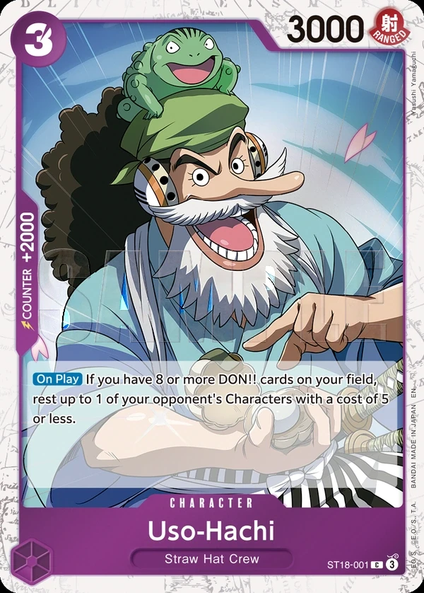 Uso-Hachi (ST18-001_p2) Alt Art One Piece card