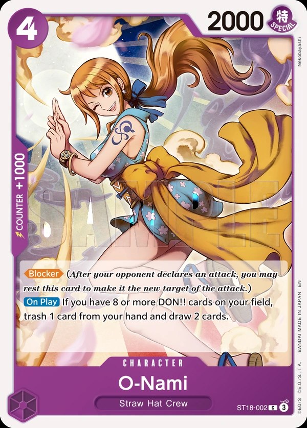O-Nami (ST18-002_r1) Reprint One Piece card