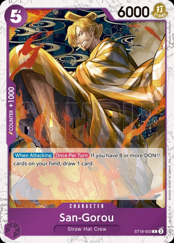 San-Gorou (ST18-003_p2) Alt Art One Piece card