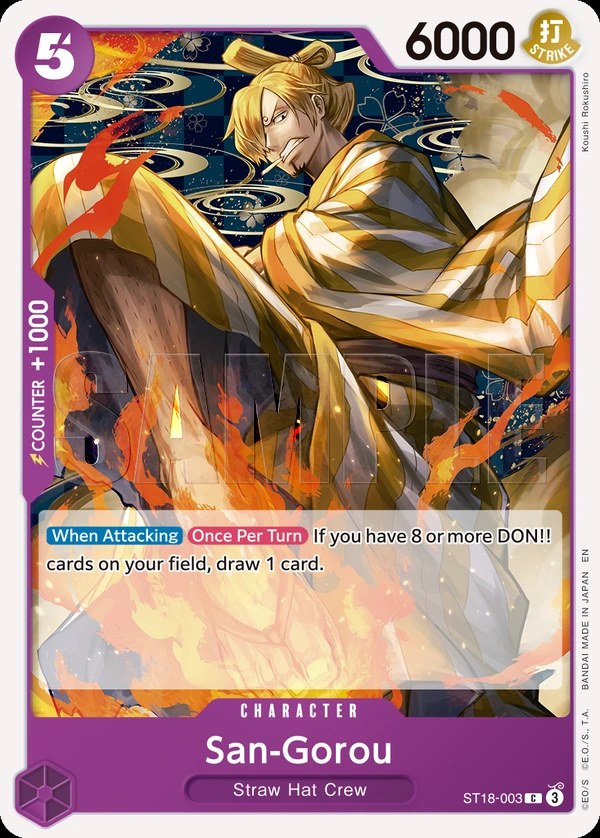 San-Gorou (ST18-003_r1) Reprint One Piece card