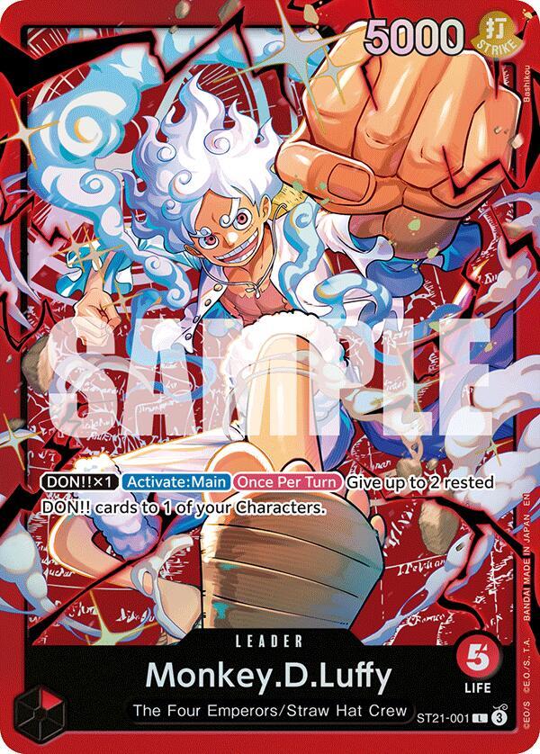 Monkey.D.Luffy (ST21-001_r1) Reprint One Piece card