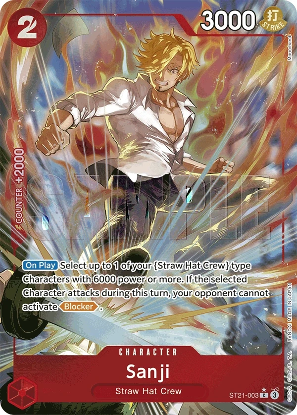 Sanji (ST21-003_p1) Alt Art One Piece card
