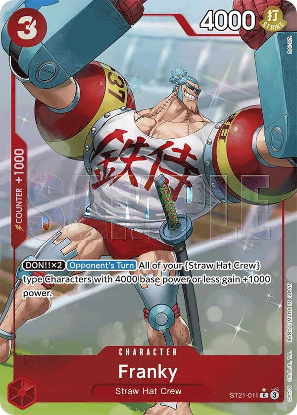 Franky (ST21-011_p1) Alt Art One Piece card