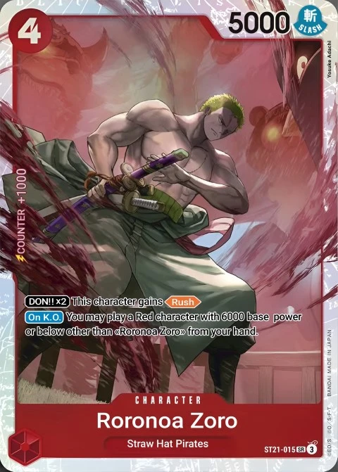Roronoa Zoro (ST21-015) One Piece card