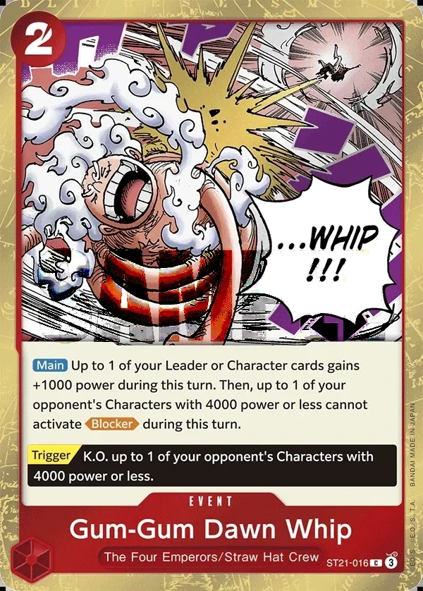 Gum-Gum Dawn Whip (ST21-016) One Piece card