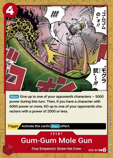 Gum-Gum Mole Pistol (ST21-017) One Piece card