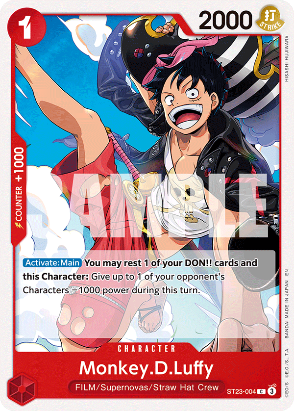 Monkey.D.Luffy (ST23-004_r1) Reprint One Piece card