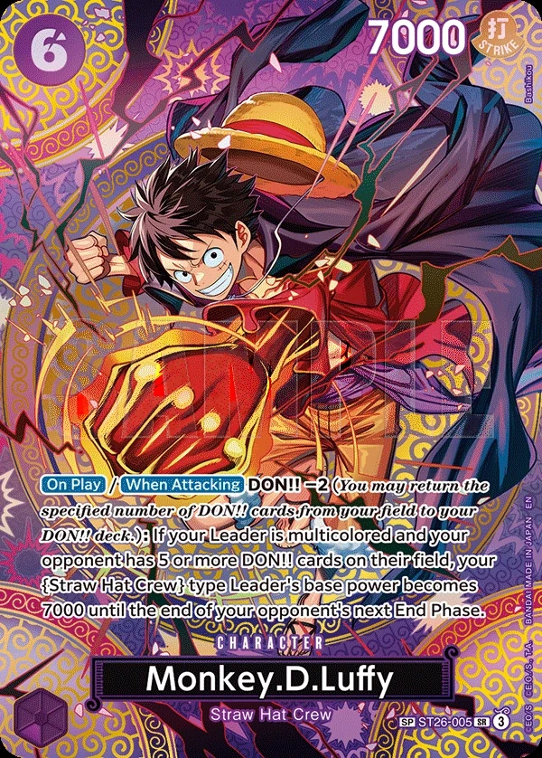 Monkey.D.Luffy (ST26-005_p1) SP One Piece card