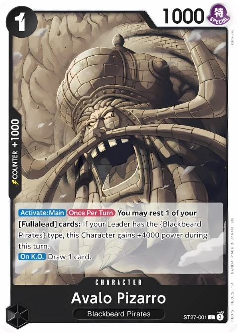 Avalo Pizarro (ST27-001) One Piece card