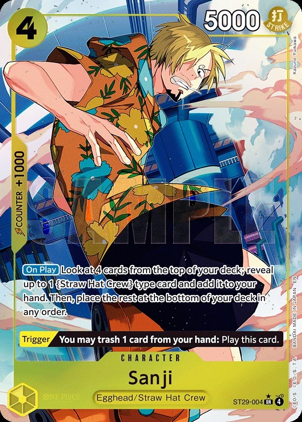 Sanji (ST29-004_p1) Alt Art One Piece card