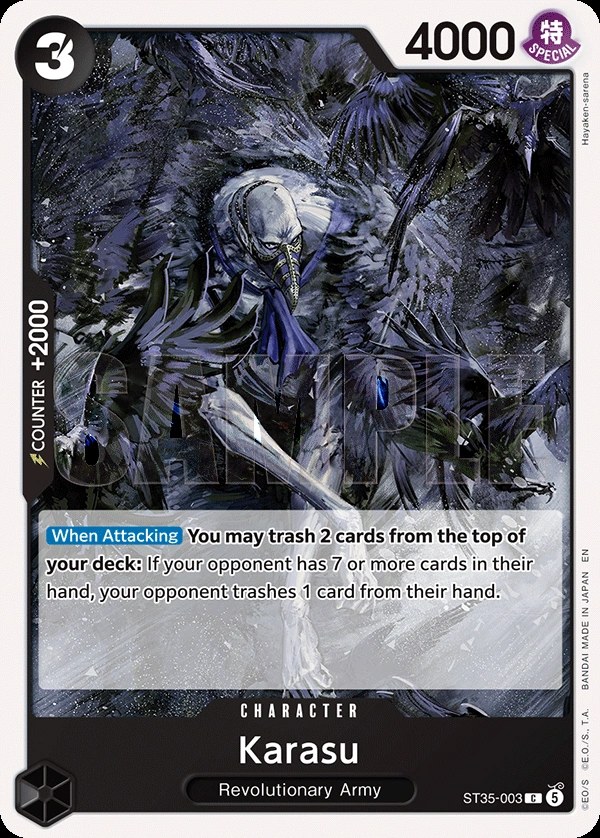 Karasu (ST35-003) One Piece card