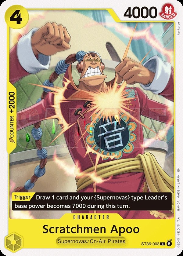 Scratchmen Apoo (ST36-003) One Piece card