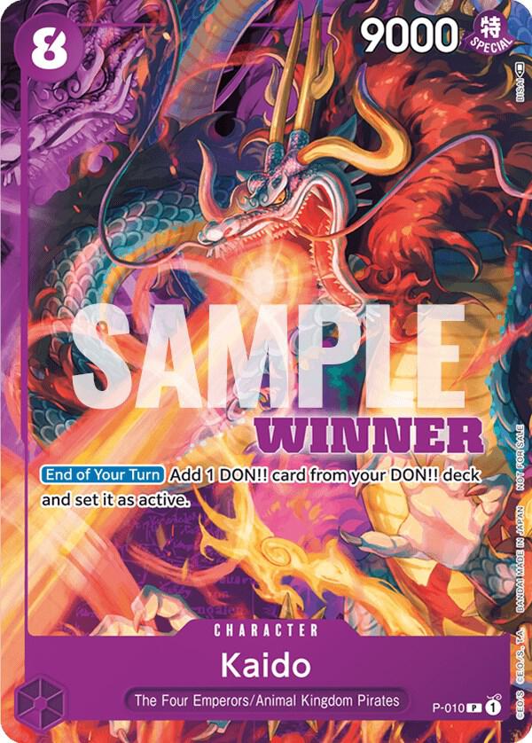 Kaido - P-010 (Winner Pack Vol. 1) One Piece prize card