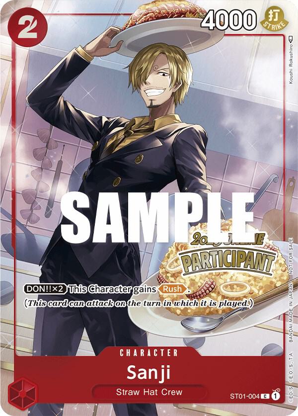 Sanji (Online Regional 2023) [Participant] One Piece prize card