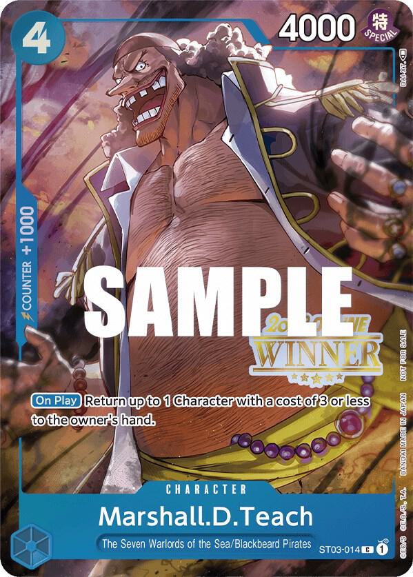 Marshall.D.Teach (Online Regional 2023) [Winner] One Piece prize card