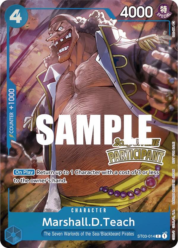 Marshall.D.Teach (Offline Regional 2023) [Participant] One Piece prize card