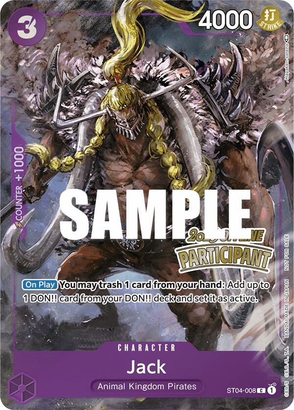 Jack (Offline Regional 2023) [Participant] One Piece prize card