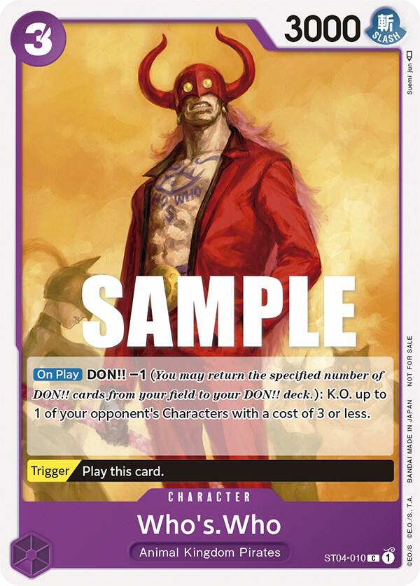 Who's.Who (Tournament Pack Vol. 3) [Participant] One Piece prize card