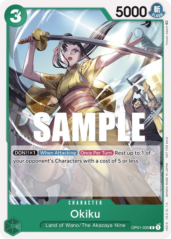 Okiku (Tournament Pack Vol. 4) One Piece prize card