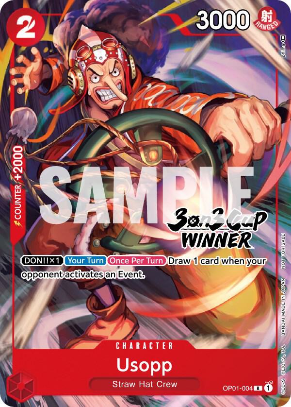 Usopp (3-on-3 Cup) [Winner] One Piece prize card