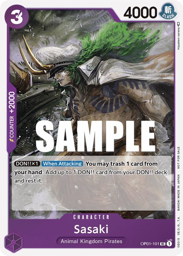 Sasaki (Event Pack Vol. 2) One Piece prize card