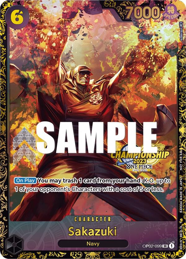 Sakazuki (Championship 2023) One Piece prize card