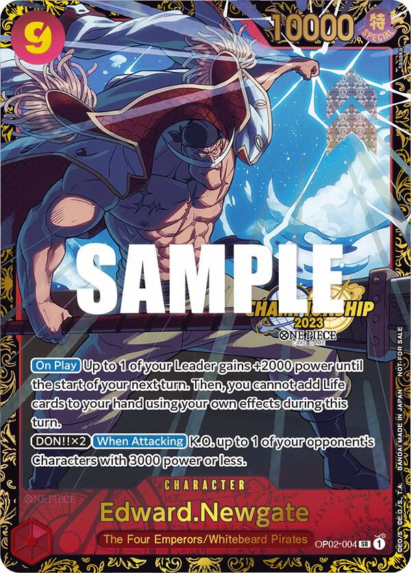 Edward.Newgate (Championship 2023) One Piece prize card