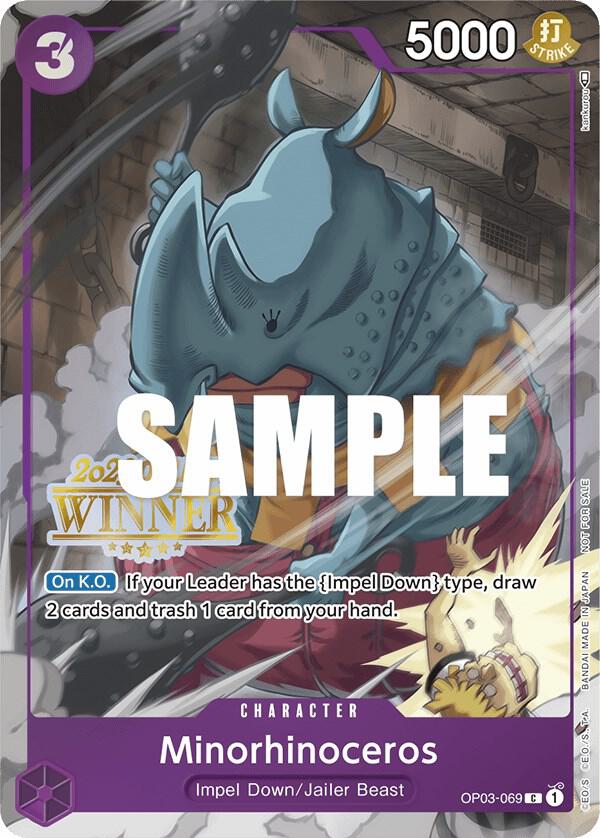 Minorhinoceros (Online Regional 2023) [Winner] One Piece prize card