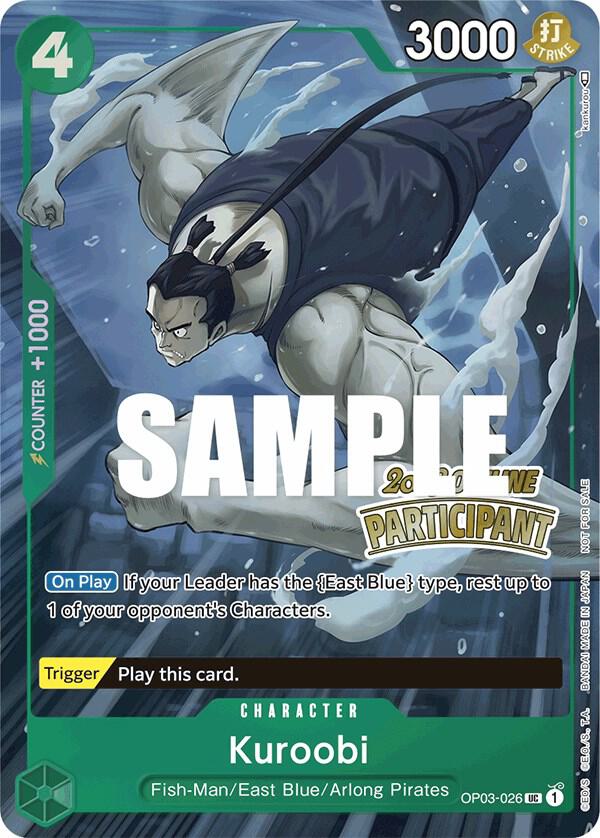Kuroobi (Offline Regional 2023) [Participant] One Piece prize card